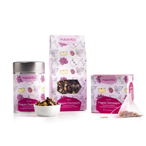 Infuso Fragole e Champagne Silver Tin sfuso 100gr