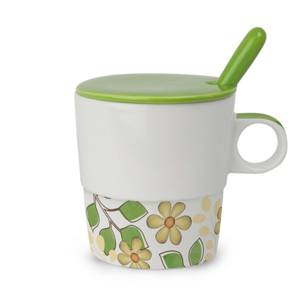 Tisaniera Tea For Two Verde con cucchiaino