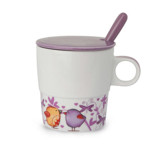 Tisaniera Tea For Two Viola con cucchiaino