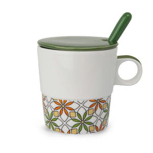 Tisaniera Tea For Two Verde con cucchiaino
