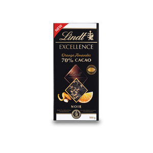 Tavoletta Excellence 70% Arancia e Mandorle 100g