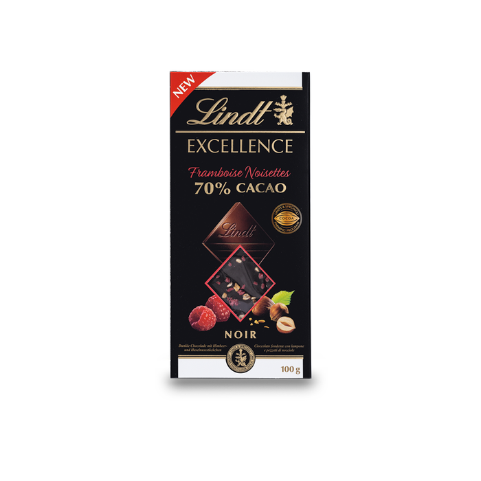 Tavoletta Excellence Lampone e Nocciole 100g