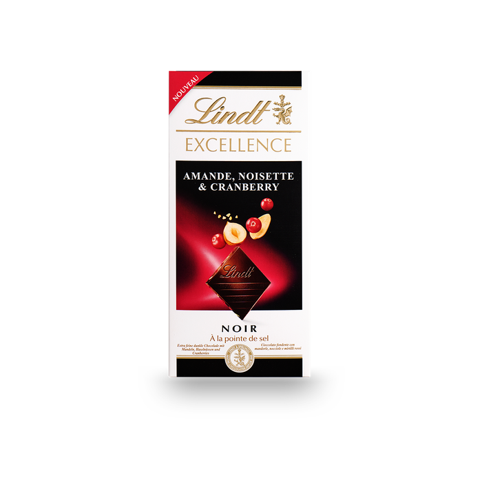 Tavoletta Excellence Mandorla, Nocciola e Mirtillo 100g