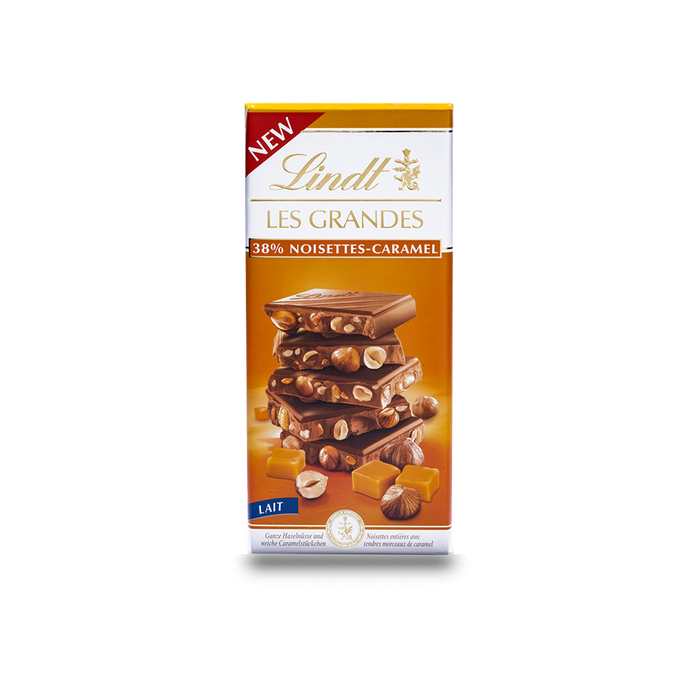 Tavoletta Les Grandes Latte Nocciole e Caramello 150g