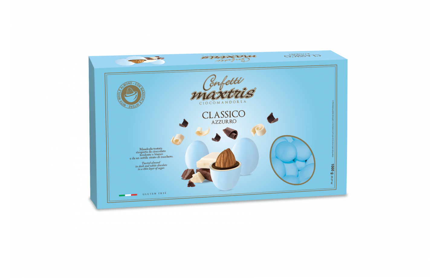 Confetti Ciocomandorla Azzurro 1kg