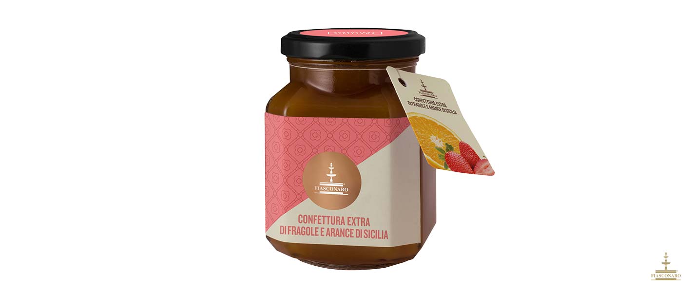 Confettura extra di Fragole e Arance di Sicilia Fiasconaro