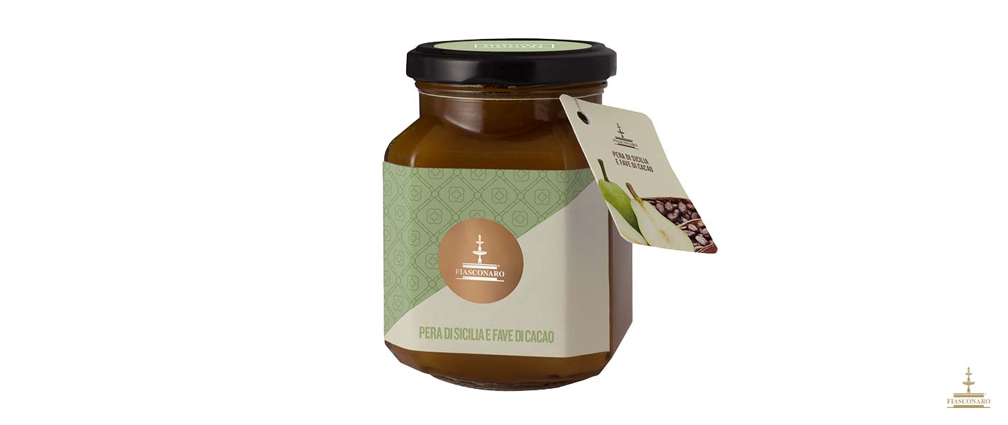 Confettura extra di Pera di Sicilia e Fave di Cacao Fiasconaro