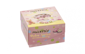 Confetti Dolce Arrivo Ciocomandorla Rosa - vassoio 500gr