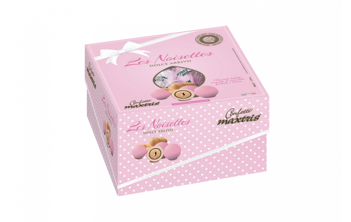 Confetti Dolce Arrivo Les Noisettes Rosa - vassoio 500gr
